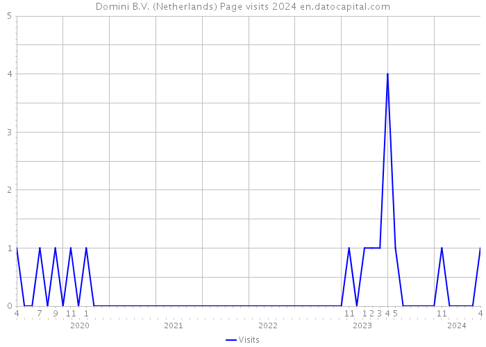 Domini B.V. (Netherlands) Page visits 2024 