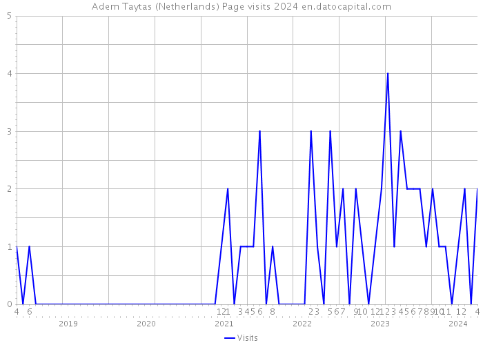 Adem Taytas (Netherlands) Page visits 2024 