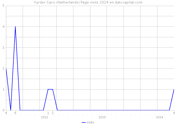 Yurder Carci (Netherlands) Page visits 2024 