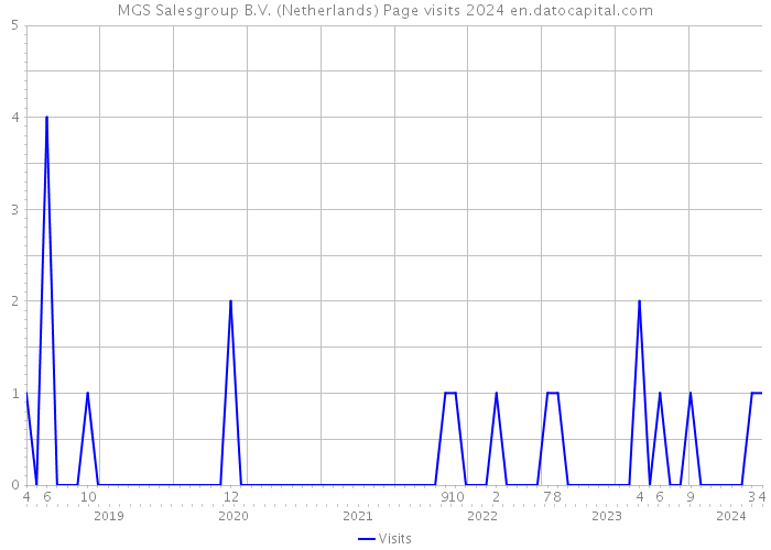 MGS Salesgroup B.V. (Netherlands) Page visits 2024 