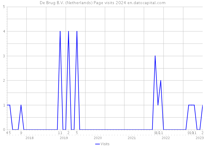 De Brug B.V. (Netherlands) Page visits 2024 