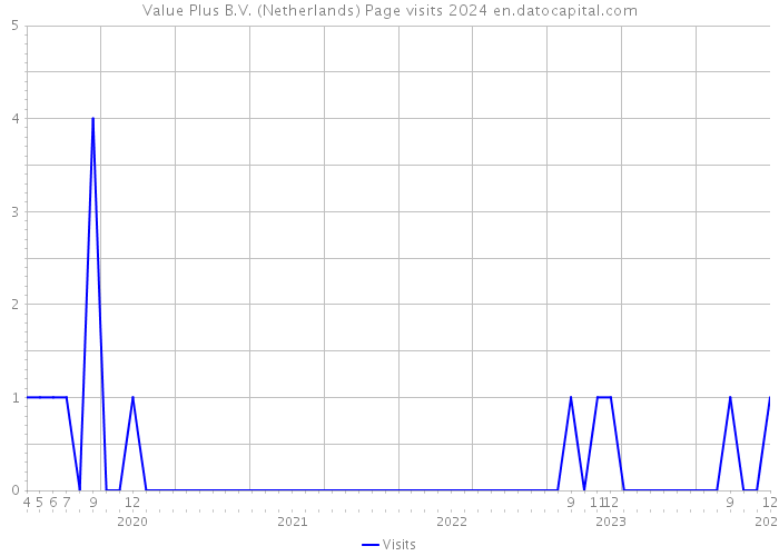 Value Plus B.V. (Netherlands) Page visits 2024 