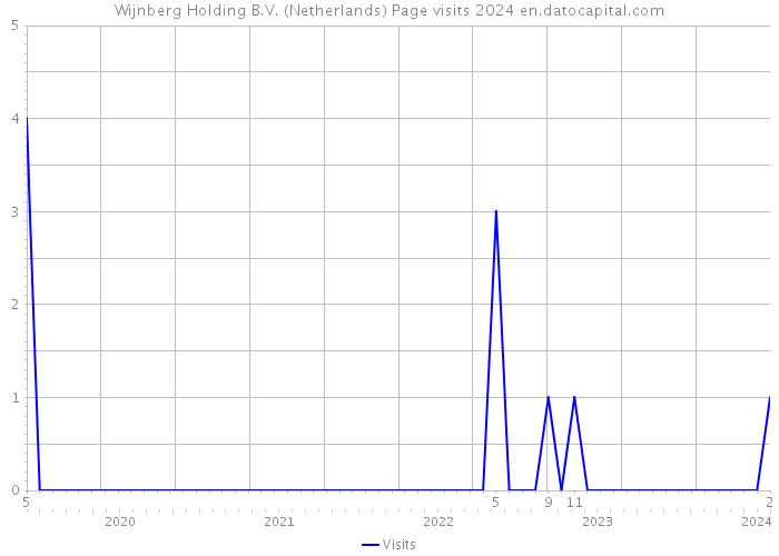Wijnberg Holding B.V. (Netherlands) Page visits 2024 