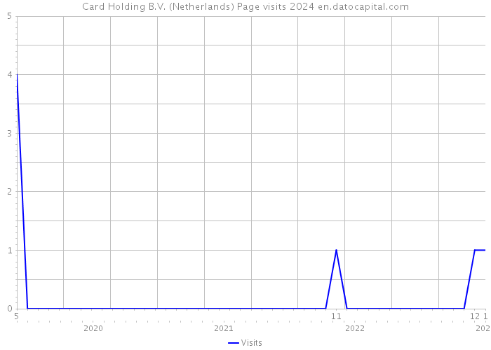 Card Holding B.V. (Netherlands) Page visits 2024 