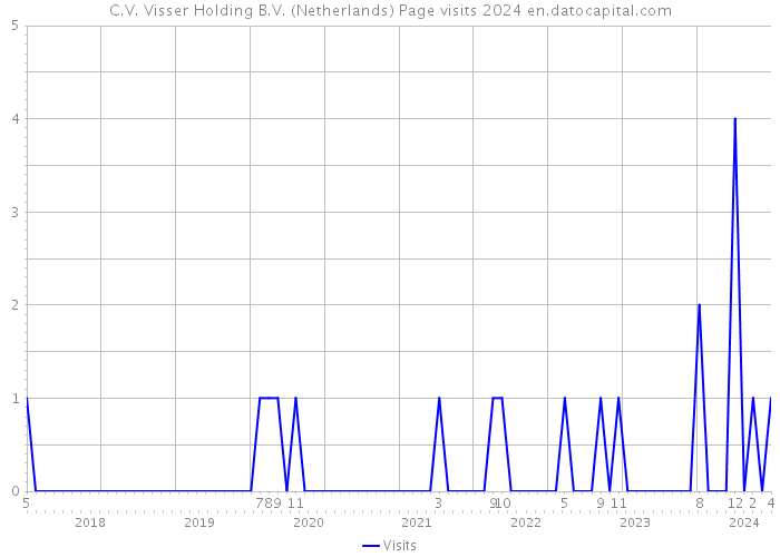 C.V. Visser Holding B.V. (Netherlands) Page visits 2024 