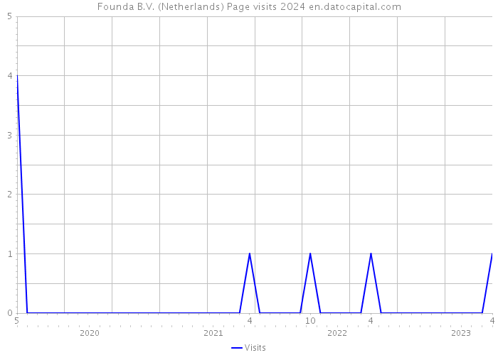 Founda B.V. (Netherlands) Page visits 2024 