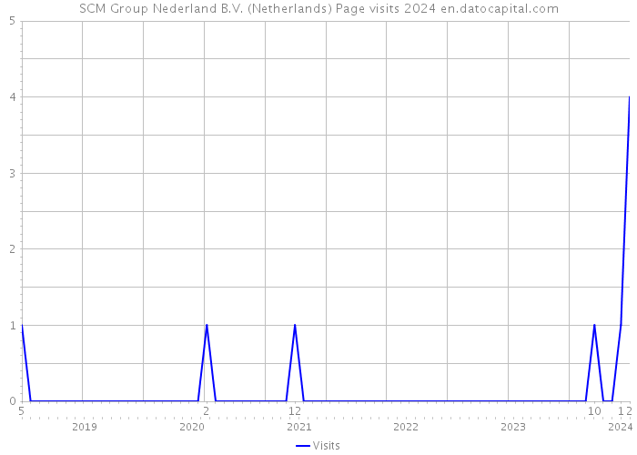 SCM Group Nederland B.V. (Netherlands) Page visits 2024 