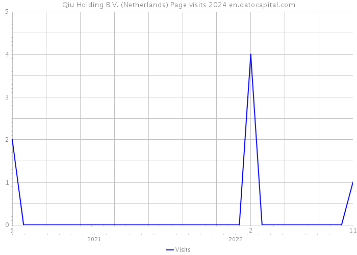 Qiu Holding B.V. (Netherlands) Page visits 2024 