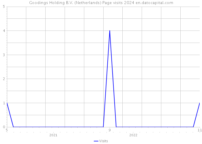 Goodings Holding B.V. (Netherlands) Page visits 2024 