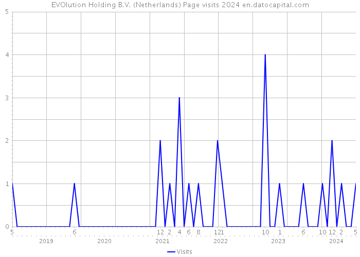 EVOlution Holding B.V. (Netherlands) Page visits 2024 