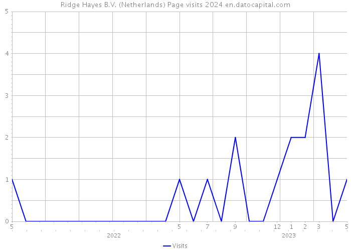 Ridge Hayes B.V. (Netherlands) Page visits 2024 