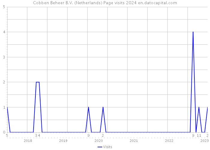 Cobben Beheer B.V. (Netherlands) Page visits 2024 