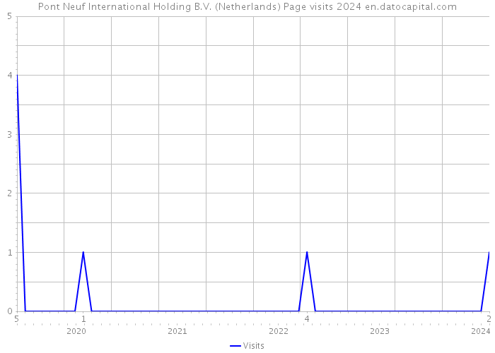 Pont Neuf International Holding B.V. (Netherlands) Page visits 2024 