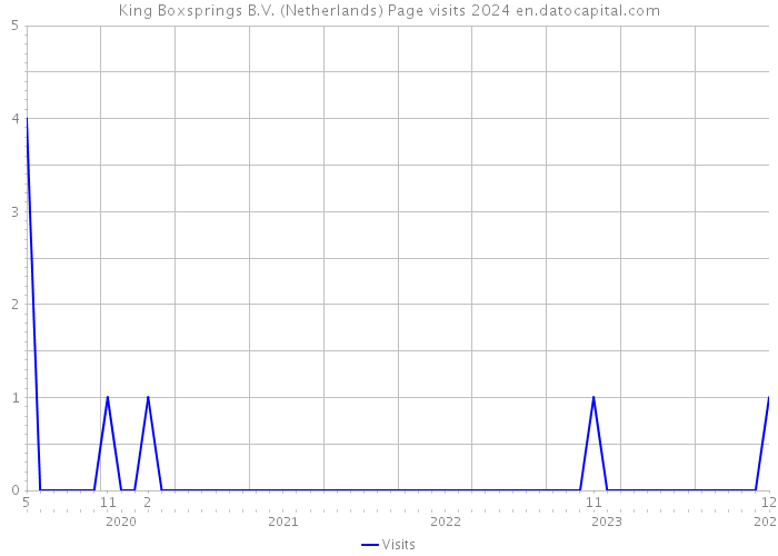 King Boxsprings B.V. (Netherlands) Page visits 2024 