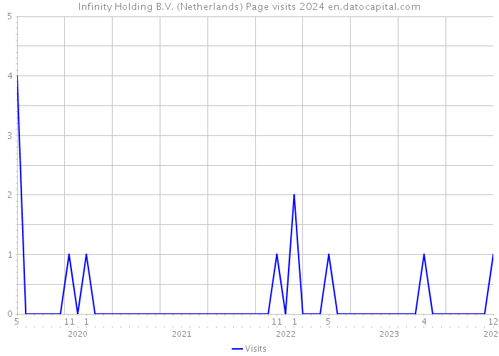 Infinity Holding B.V. (Netherlands) Page visits 2024 