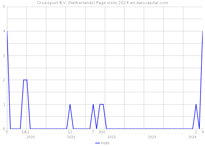 Groeispurt B.V. (Netherlands) Page visits 2024 