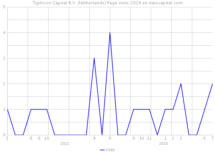 Typhoon Capital B.V. (Netherlands) Page visits 2024 