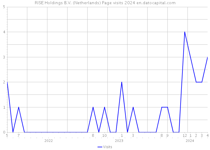 RISE Holdings B.V. (Netherlands) Page visits 2024 