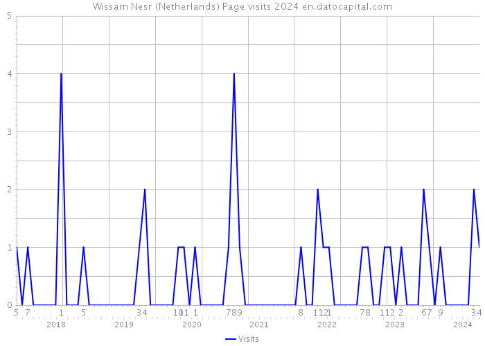 Wissam Nesr (Netherlands) Page visits 2024 