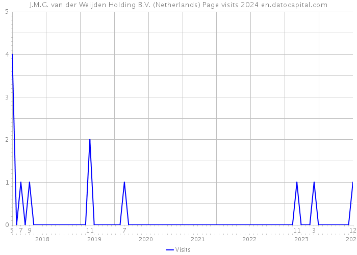 J.M.G. van der Weijden Holding B.V. (Netherlands) Page visits 2024 