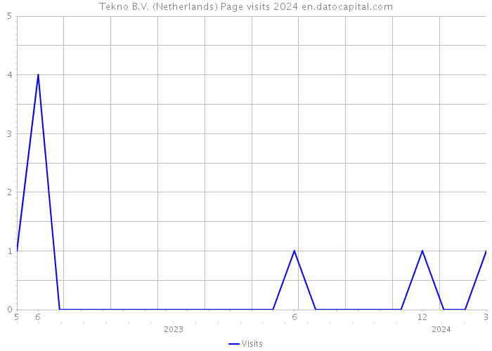 Tekno B.V. (Netherlands) Page visits 2024 
