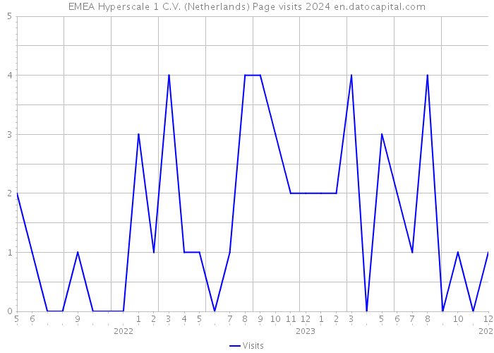 EMEA Hyperscale 1 C.V. (Netherlands) Page visits 2024 