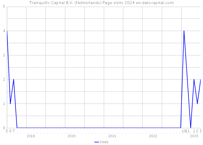 Tranquillo Capital B.V. (Netherlands) Page visits 2024 