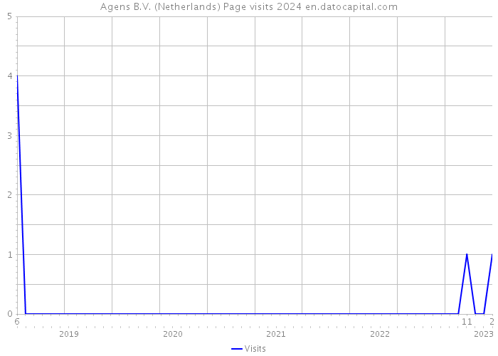 Agens B.V. (Netherlands) Page visits 2024 