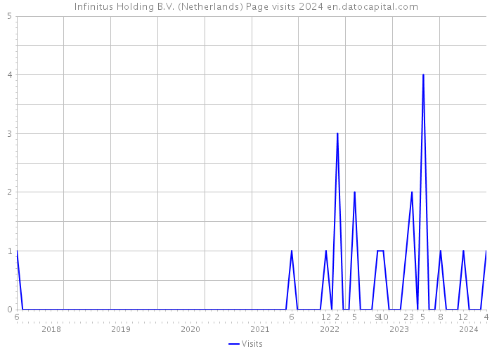 Infinitus Holding B.V. (Netherlands) Page visits 2024 
