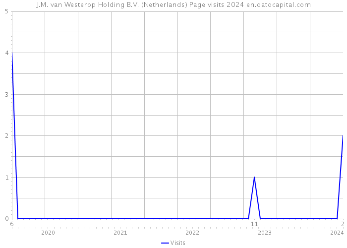 J.M. van Westerop Holding B.V. (Netherlands) Page visits 2024 