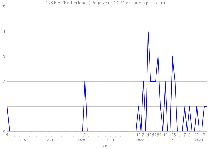 DNS B.V. (Netherlands) Page visits 2024 