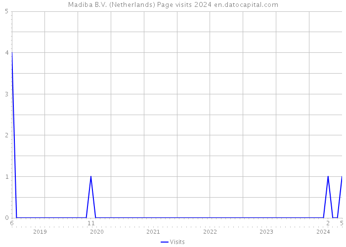 Madiba B.V. (Netherlands) Page visits 2024 