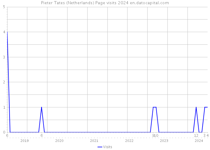 Pieter Tates (Netherlands) Page visits 2024 