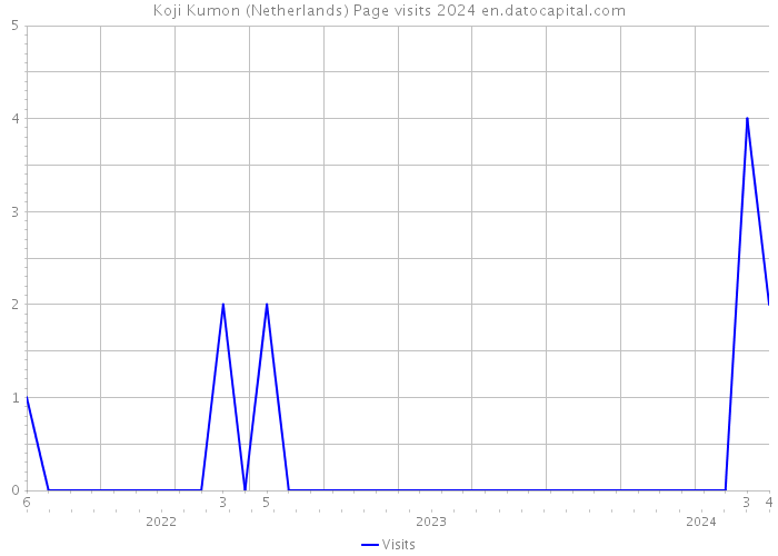 Koji Kumon (Netherlands) Page visits 2024 