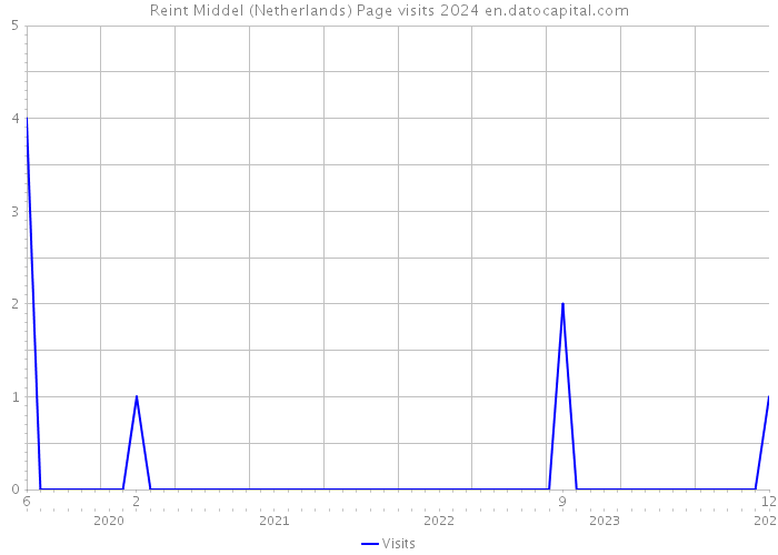 Reint Middel (Netherlands) Page visits 2024 