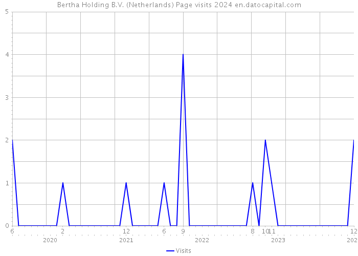Bertha Holding B.V. (Netherlands) Page visits 2024 