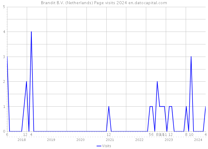 Brandit B.V. (Netherlands) Page visits 2024 