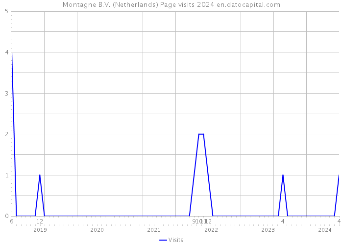 Montagne B.V. (Netherlands) Page visits 2024 