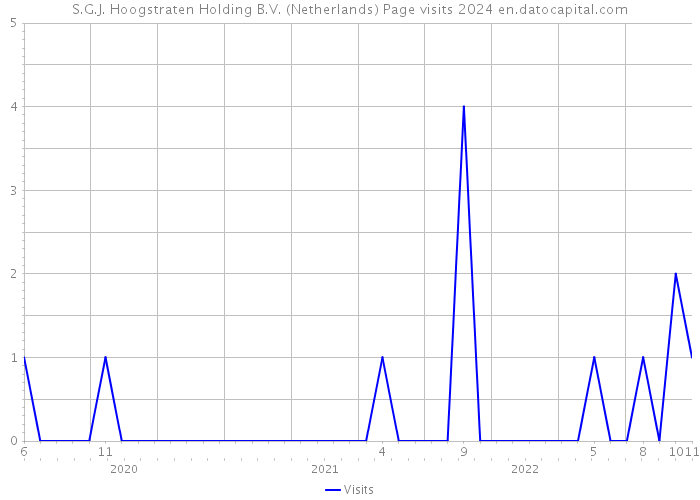 S.G.J. Hoogstraten Holding B.V. (Netherlands) Page visits 2024 
