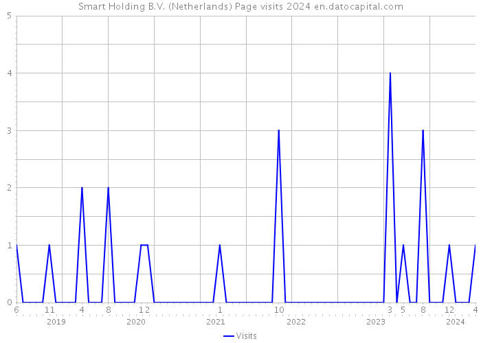 Smart Holding B.V. (Netherlands) Page visits 2024 