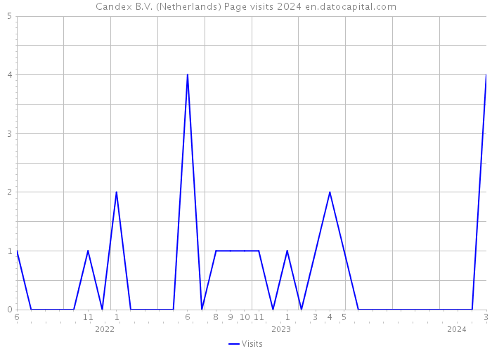 Candex B.V. (Netherlands) Page visits 2024 