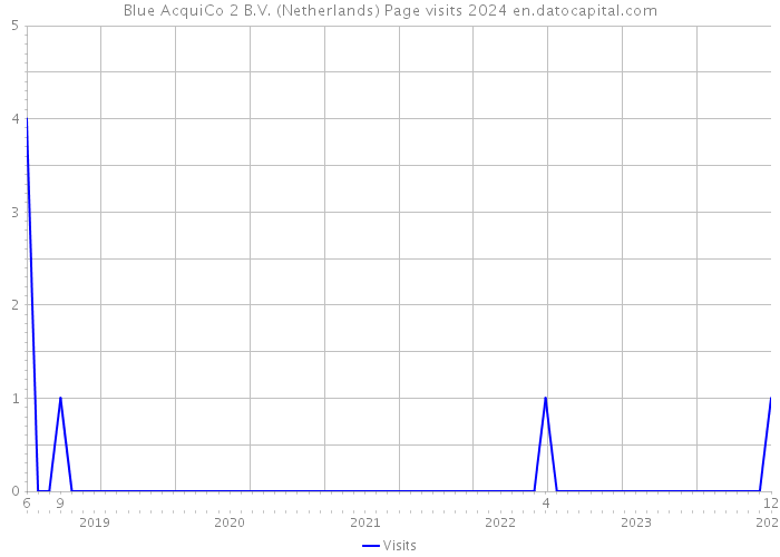 Blue AcquiCo 2 B.V. (Netherlands) Page visits 2024 