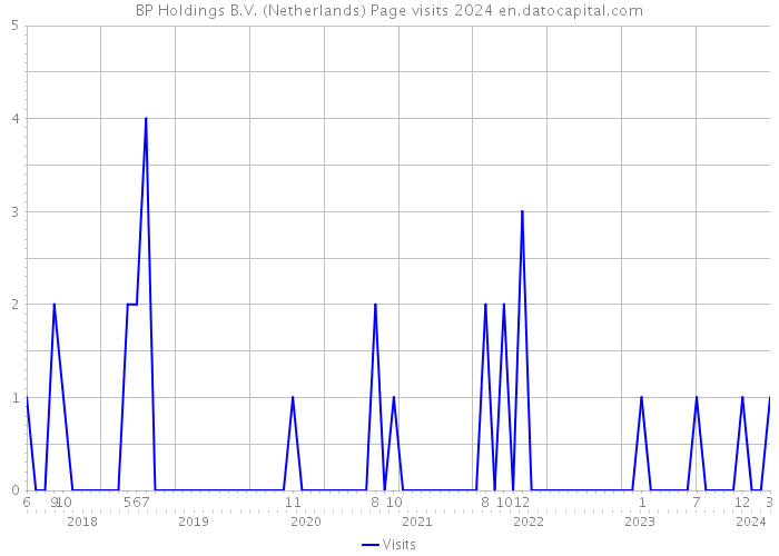 BP Holdings B.V. (Netherlands) Page visits 2024 
