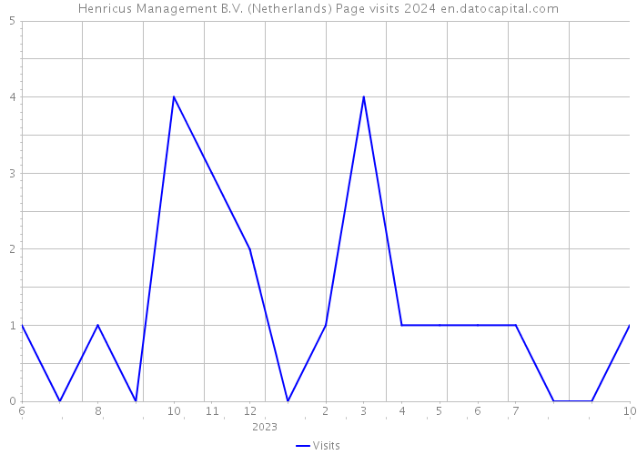 Henricus Management B.V. (Netherlands) Page visits 2024 