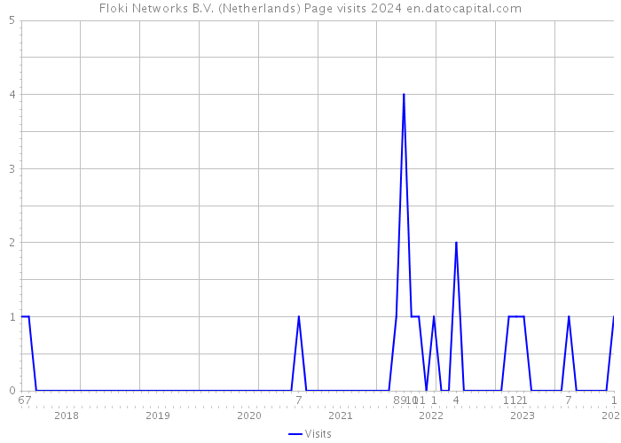 Floki Networks B.V. (Netherlands) Page visits 2024 