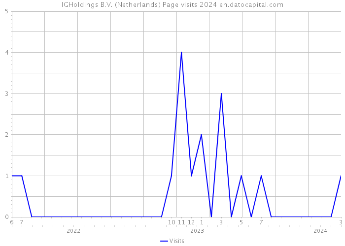 IGHoldings B.V. (Netherlands) Page visits 2024 