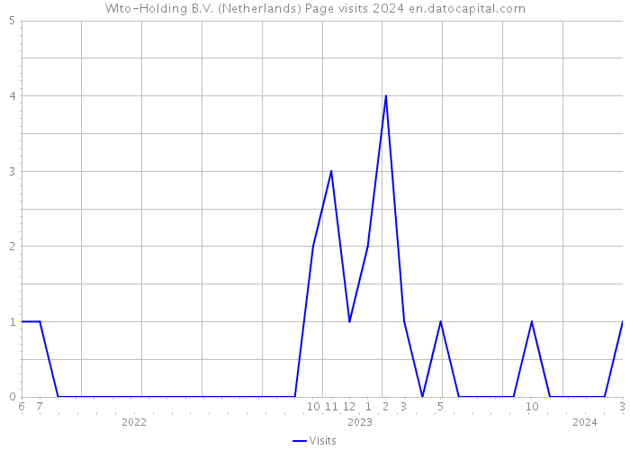 Wlto-Holding B.V. (Netherlands) Page visits 2024 