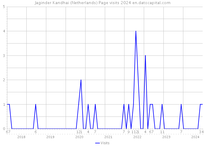 Jaginder Kandhai (Netherlands) Page visits 2024 