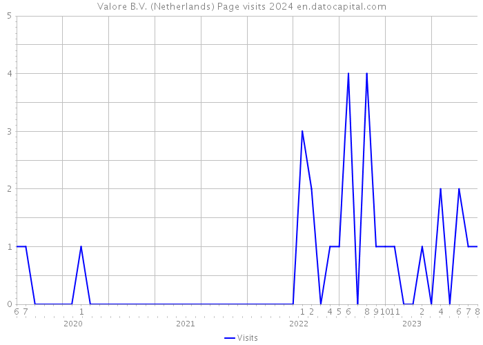 Valore B.V. (Netherlands) Page visits 2024 