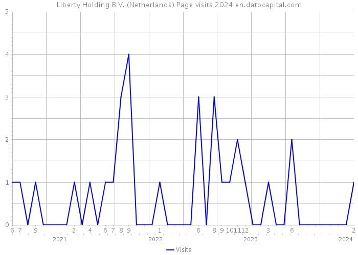 Liberty Holding B.V. (Netherlands) Page visits 2024 